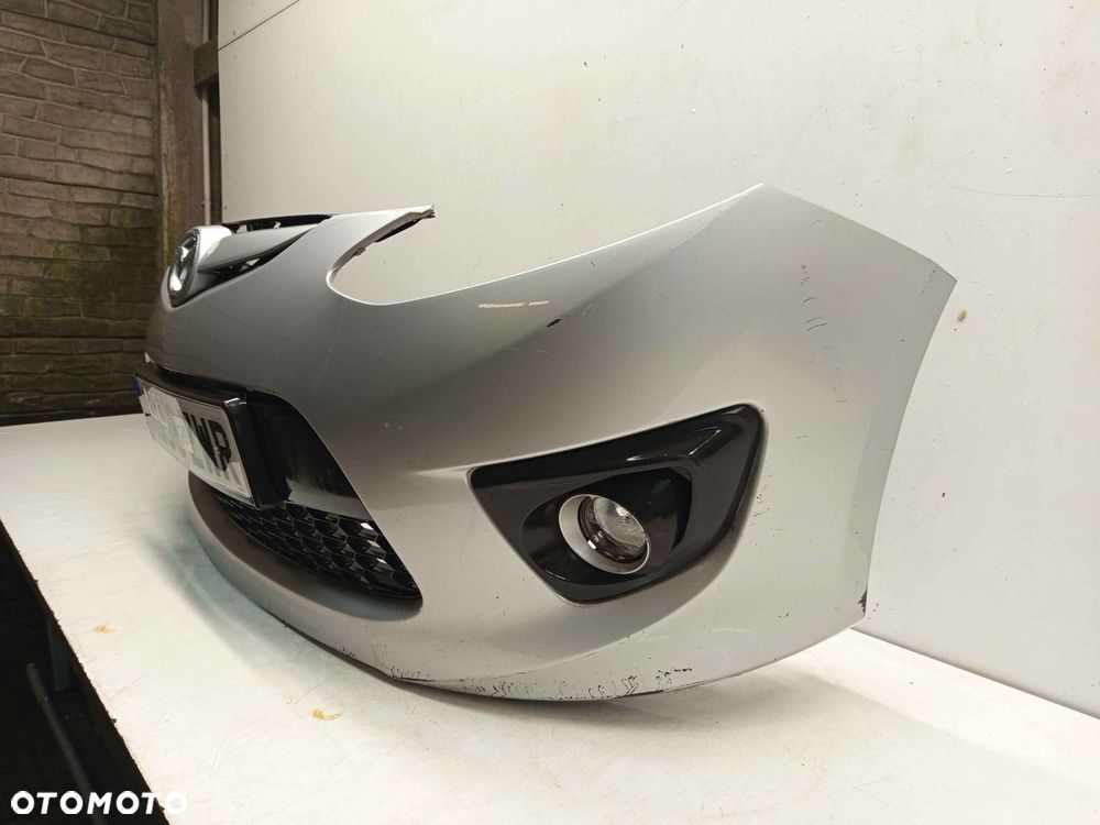 + ZDERZAK PRZÓD PRZEDNI DO MAZDA 2 II DE SPORT 22V SREBRNY HALOGENY - 3