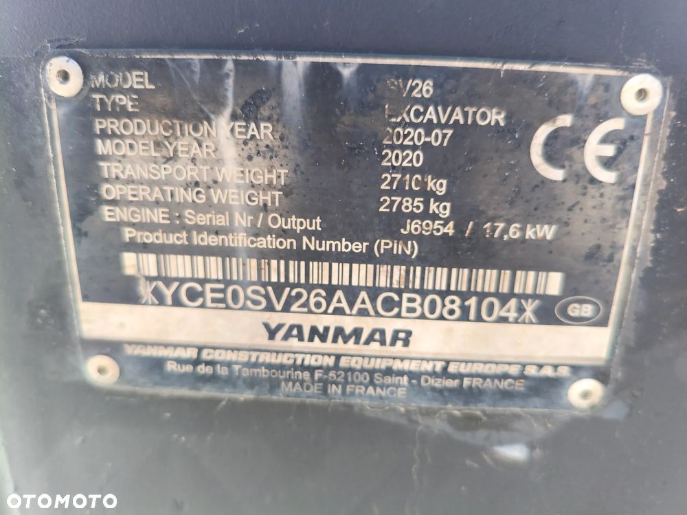 Yanmar SV26/Jak Sv22,SV 18 - 10