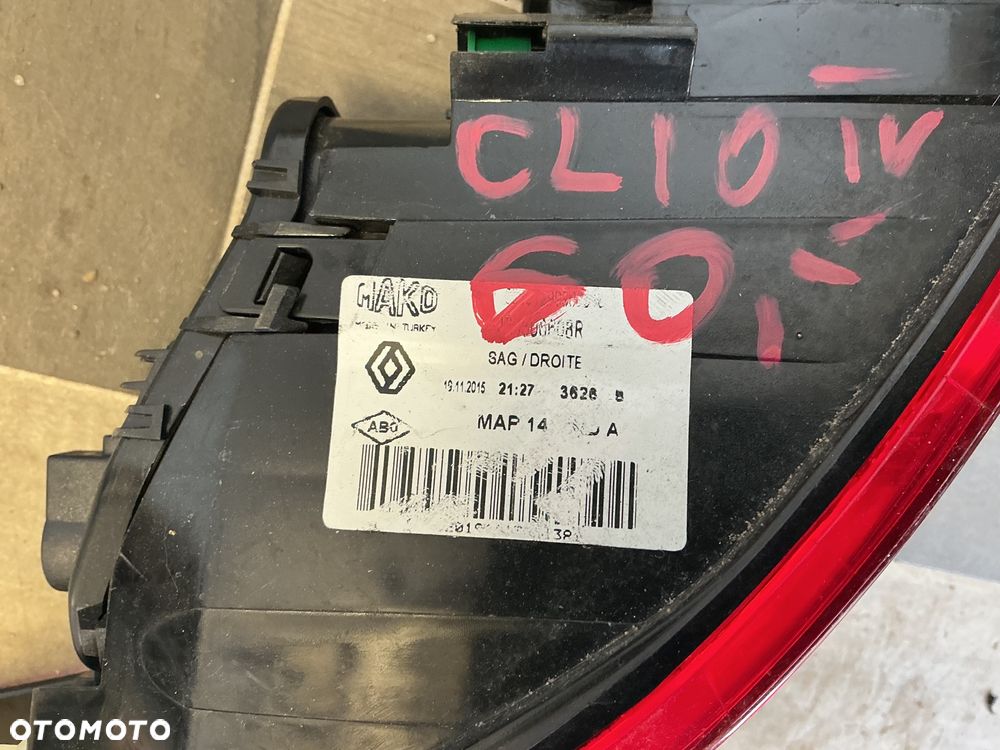 RENAULT CLIO IV LAMPA PRAWA TYŁ PRAWY TYŁ - 5