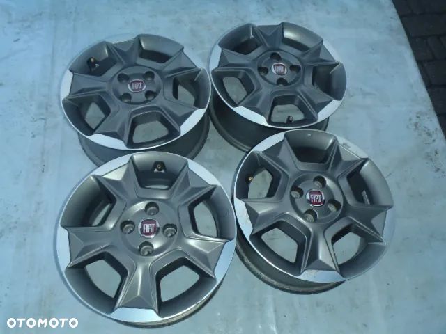 felga felgi alufelga alufelgi alu felgi fiat 500 punto grande punto evo fiorino Qubo nemo bipper doblo albea multipla palio 15 4x98 52029152 et44 + 4 opony zima sava w cenie 195/65/15 - 1