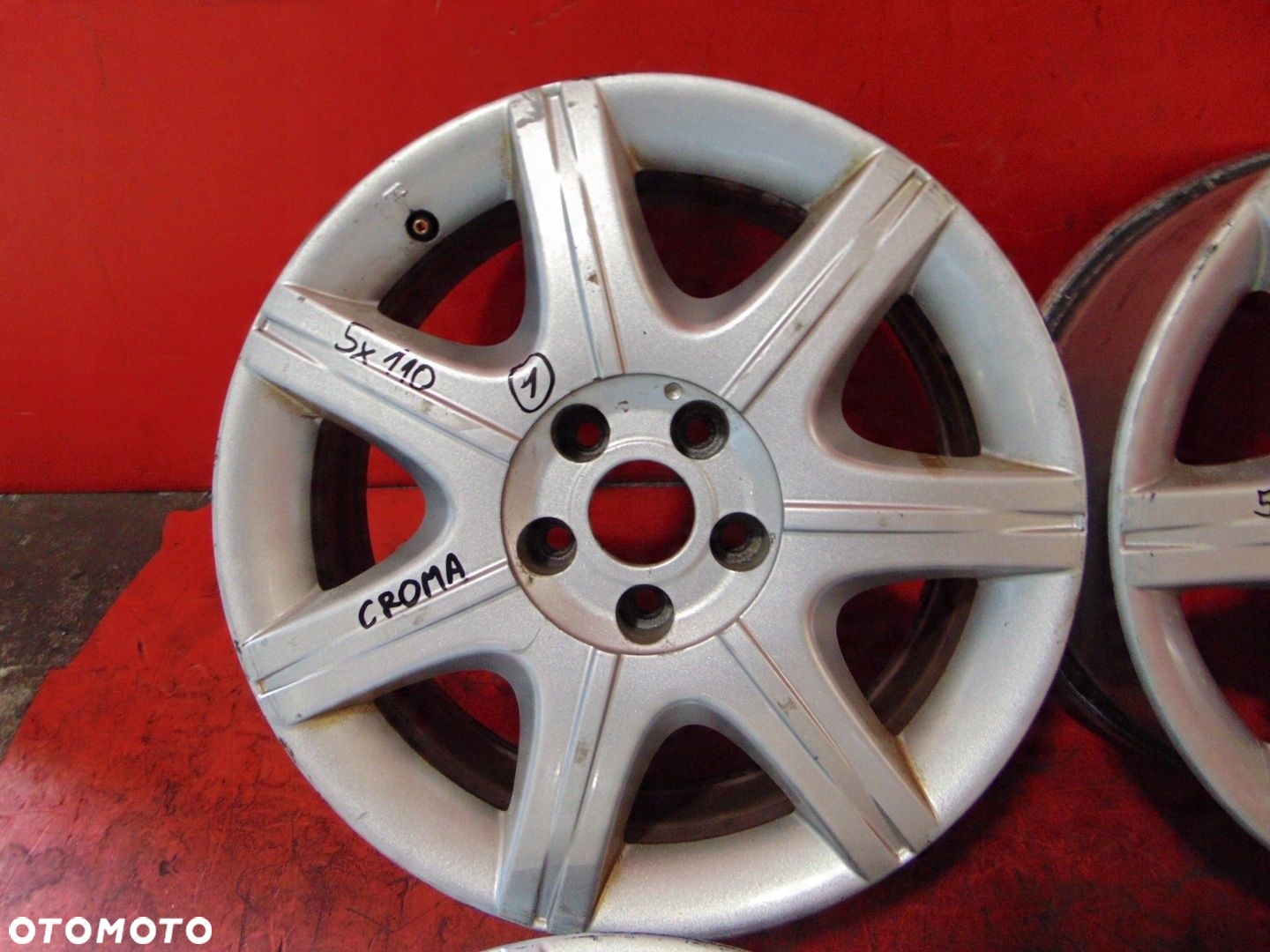 FIAT CROMA II 05- FELGI ALUMINOWE 17 5x110 7J ET41 51716271 - 2