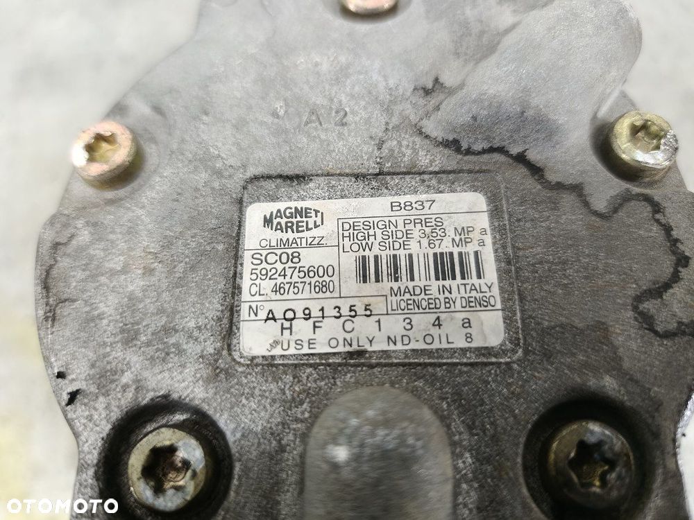 SPRĘŻARKA KLIMATYZACJI FIAT PUNTO II 592475600  467571680 MAGNETI MARELLI - 7