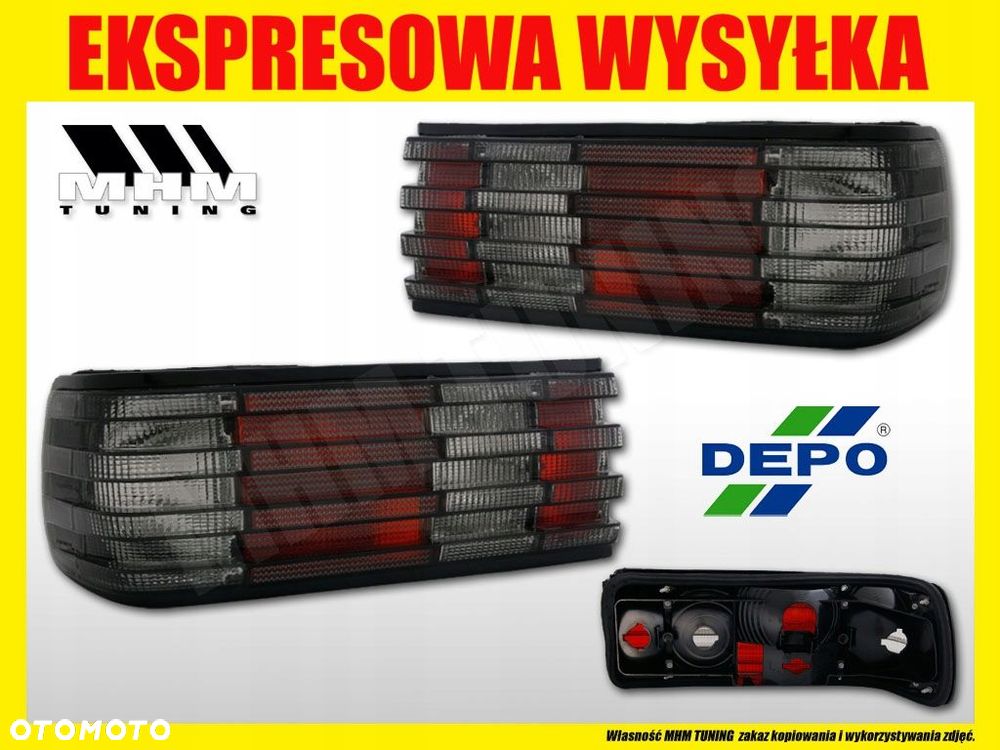 Lampy tyl na Mercedes S klasa 126 SE dan SEC Coupe - 2