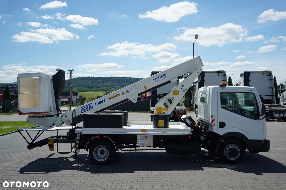Nissan CABSTAR / PODNOŚNIK KOSZOWY / ZWYŻKA 16,2  METRÓW / GSR E160T /  BLIŹNIAK / UDŹWIG - 200 kg / 4 PODPORY / - 14
