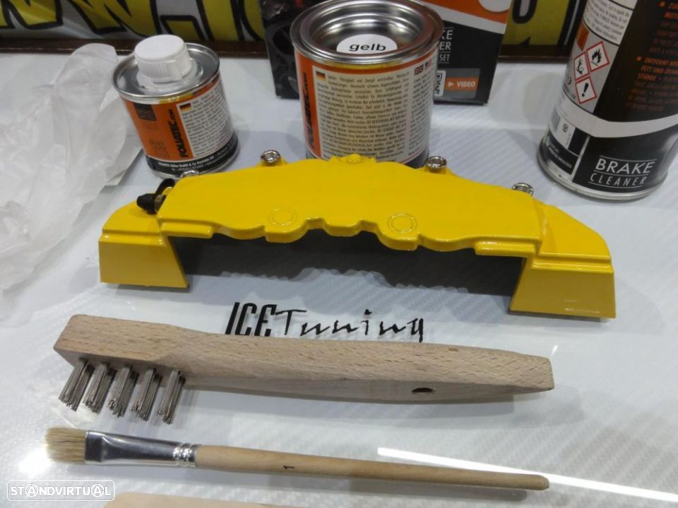 Tinta alta temperatura Foliatec de cor amarelo performance para bombas, pinças - 7