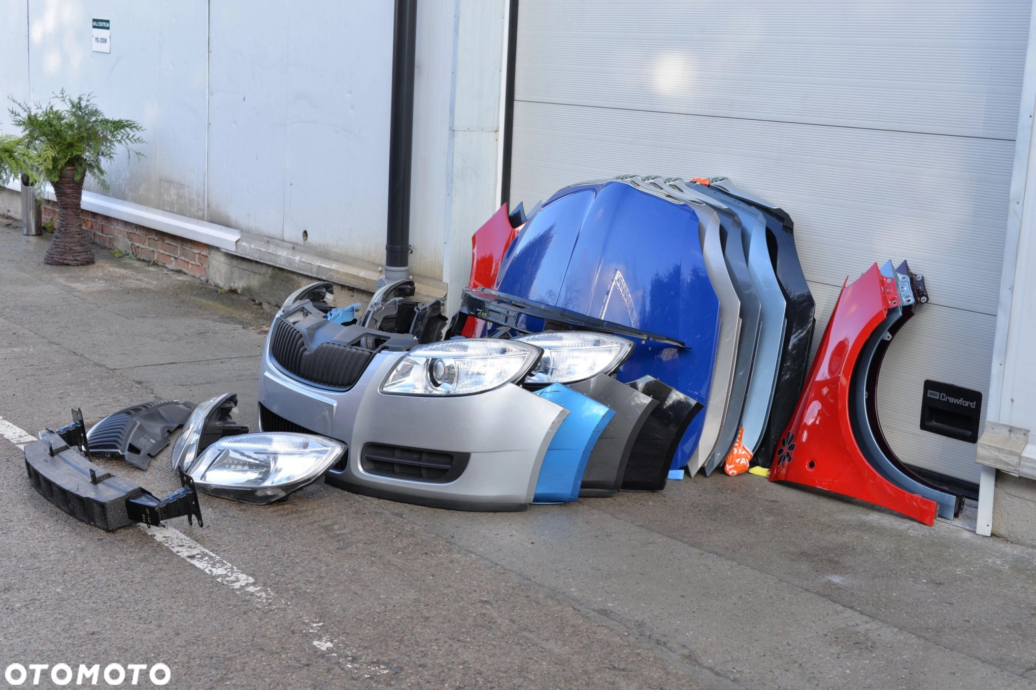MASKA ZDERZAK GRILL BŁOTNIK LAMPA PAS BELKA SKODA FABIA 2 II + ROOMSTER - 4