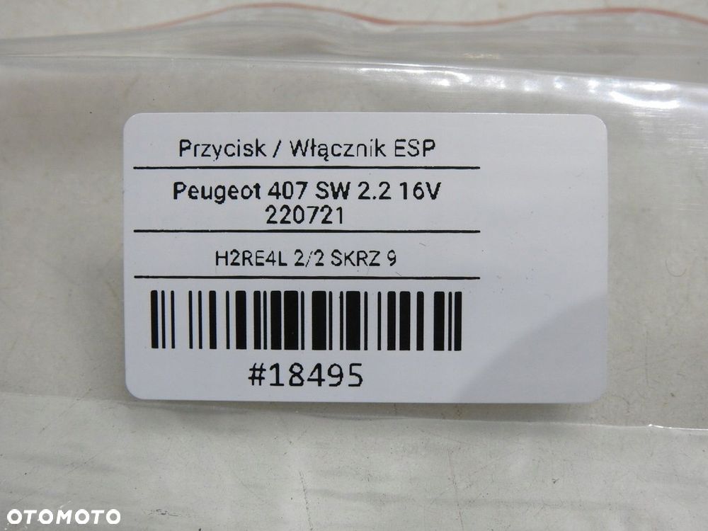 PRZYCISK ESP PEUGEOT 407 96512442XT - 8