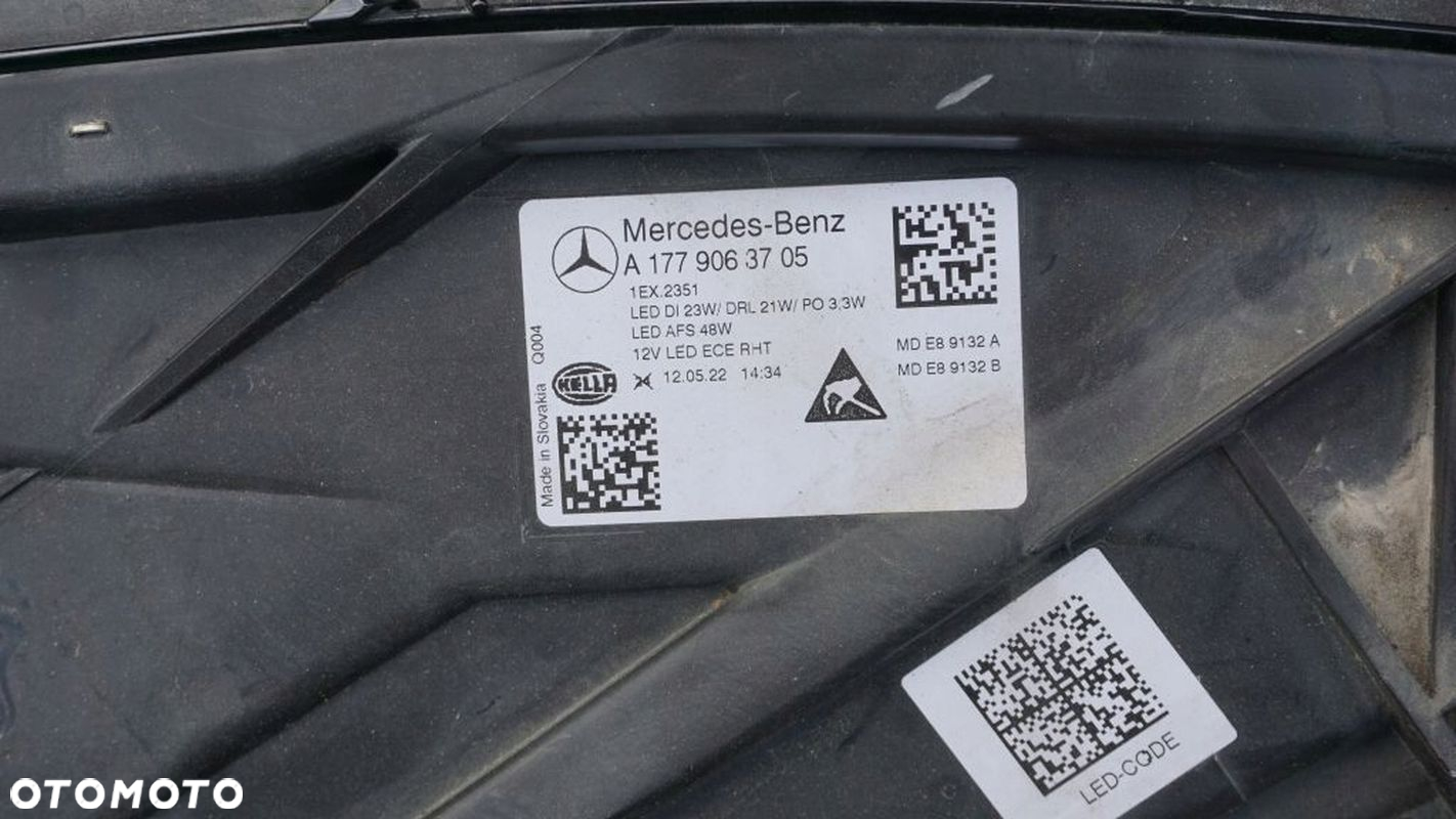 MERCEDES A W 177 - LAMPA LEWA PRZÓD LED PERFORMANCE - 3