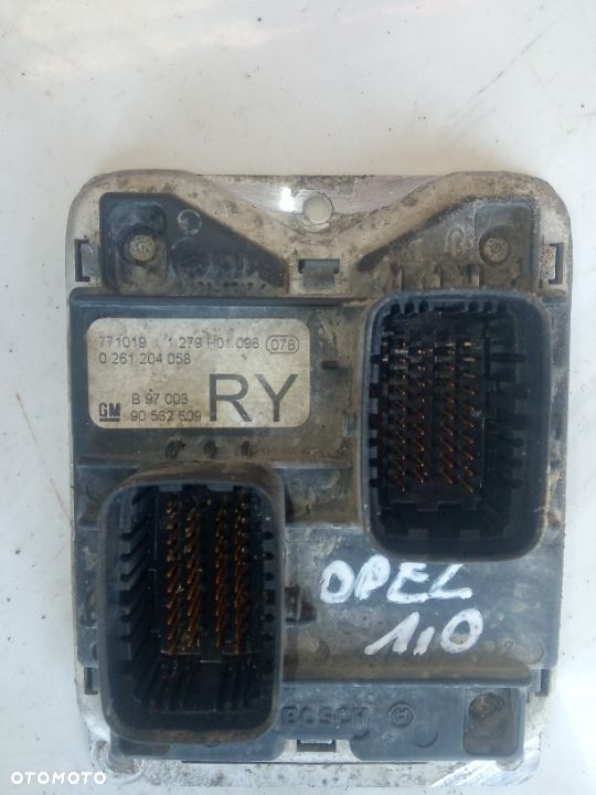 OPEL corsa 1,0  komputer 0261206072 sterownik 0261204058 - 1