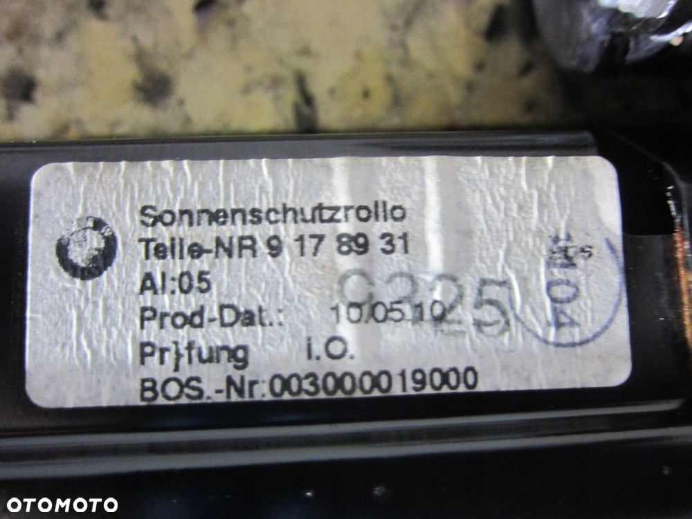 BMW F10 ROLETA PRZECIWSŁONECZNA TYLNA 803818 PÓŁKA - 10