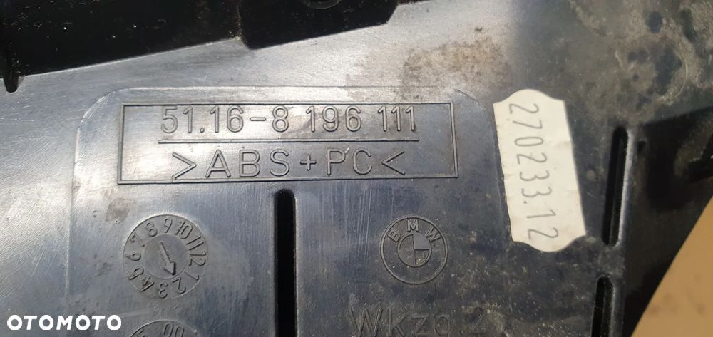 Schowek półka pasażera BMW 3 E46 8196111 8196100 8203822 - 5