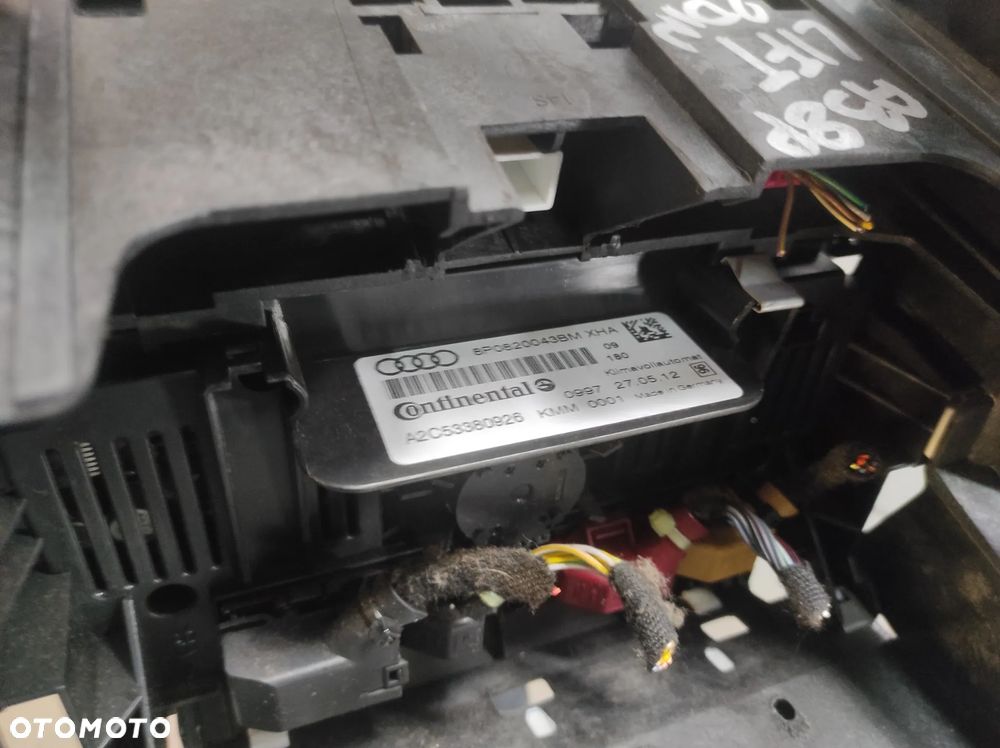 KOSZ RADIO PANEL KLIMATYZACJI RAMKA AUDI A3 8P LIFT 2DIN CLIMATRONIC 8P0 WYSYŁKA !!!! - 3