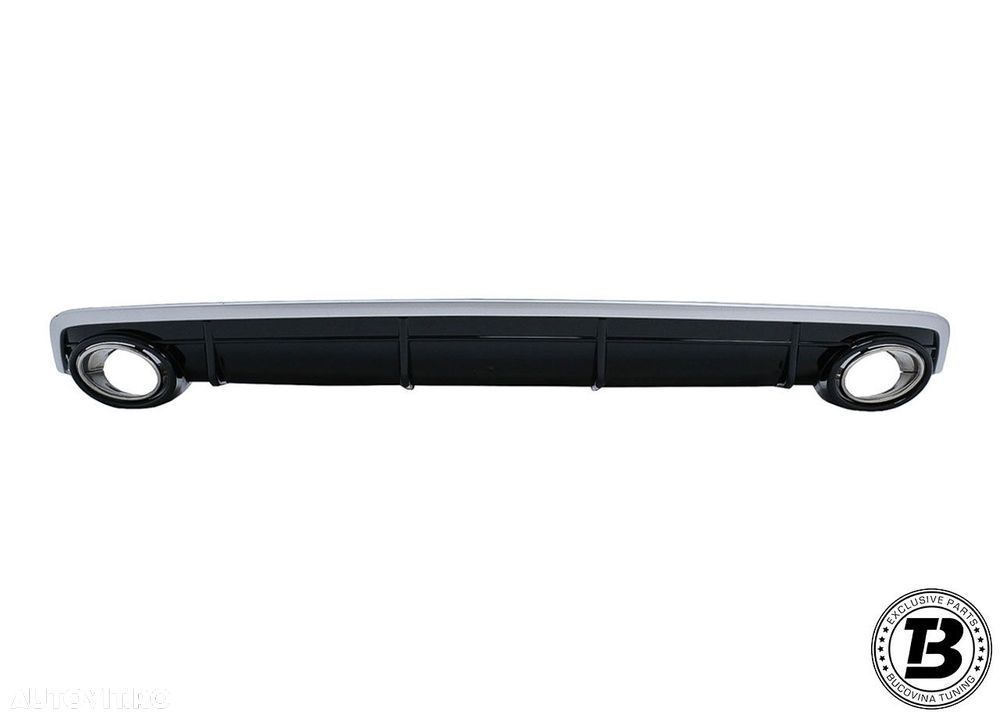 Difuzor Bara Spate cu Ornamente compatibil cu Audi Q7 4M RSQ7 Design - 2