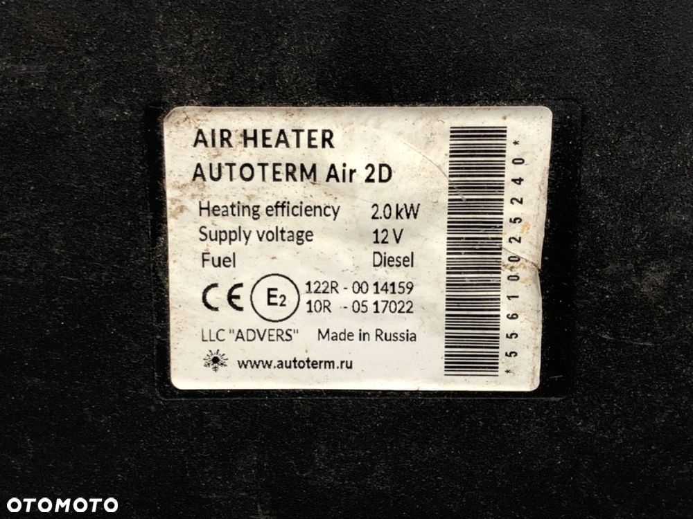 WEBASTO AUTOTERM AIR 2D  OPEL MOVANO B Autobus (X62) 2010 - 2022 2.3 CDTI FWD (JV) 120 kW [163 KM] - 2