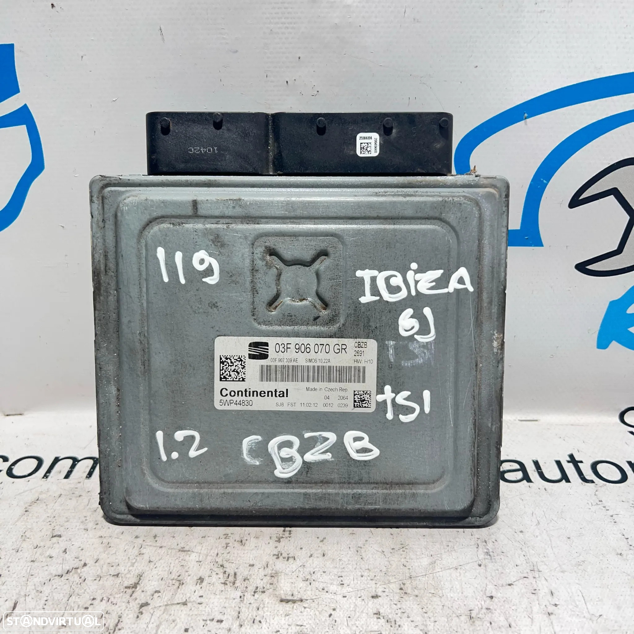 .Centralina Motor Continental Seat Ibiza 6J 1.2 TSI CBZB 03F 906 070 GR / 5WP44830 - 3