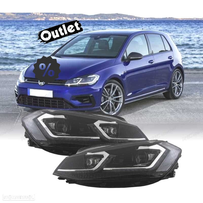 R012847C1 FAROL ESQ FULL LED DINÂMICO VOLKSWAGEN VW GOLF 7.5 17-19 LOOK R LINE - 1