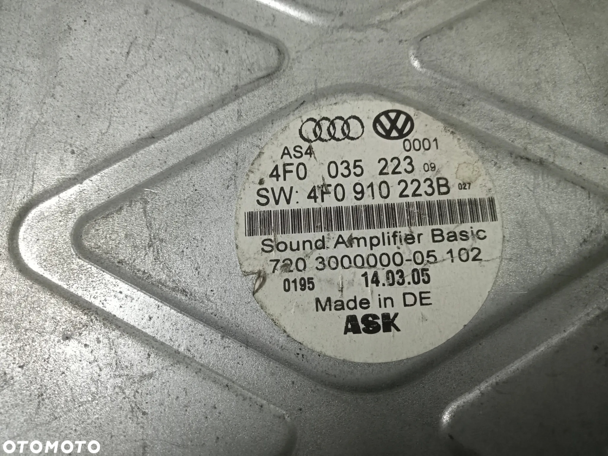 wzmacniacz audi a6 c 6 4f0910223b - 2