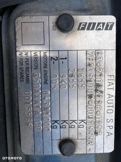 Silnik 1.4 16v 843A1000 kompletny fiat idea stilo tipo - 2