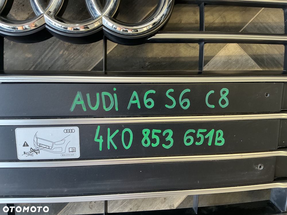 AUDI A6 S6 C8 4K0853651B GRILL ATRAPA - 5