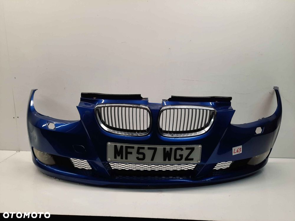 } ZDERZAK PRZÓD PRZEDNI BMW SERIA 3 E92 E93 COUPE CABRIO TOPAS BLAU NIEBIESKI SPRYSKIWACZE LAMP XENON HALOGENY - 1