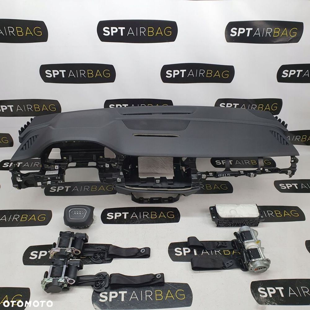 AUDI Q7 4M II DESKA ROZDZIELCZA KONSOLA KOKPIT PULPIT PODUSZKI AIRBAG AIR BAG PASY KIT SET - 1