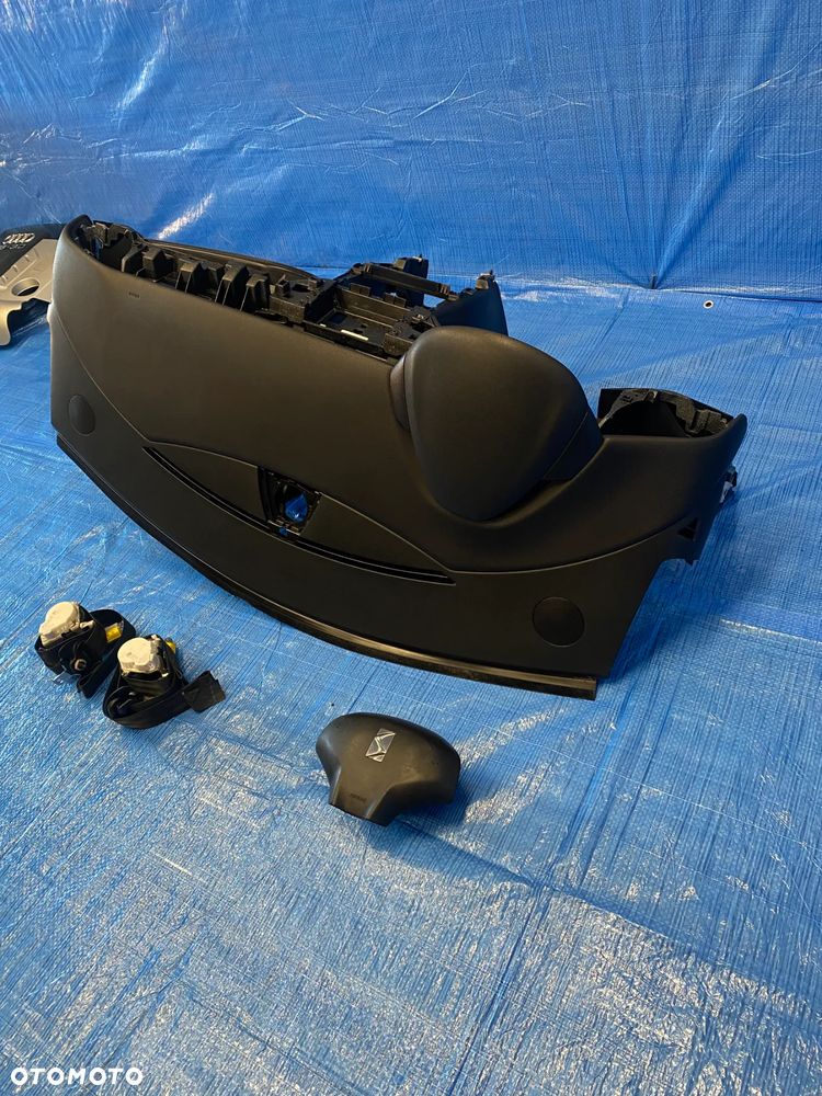 CITROEN DS3 DESKA ROZDZIELCZA KONSOLA KOKPIT PODUSZKI AIRBAG PASY ORYGINAŁ KOMPLET - 3