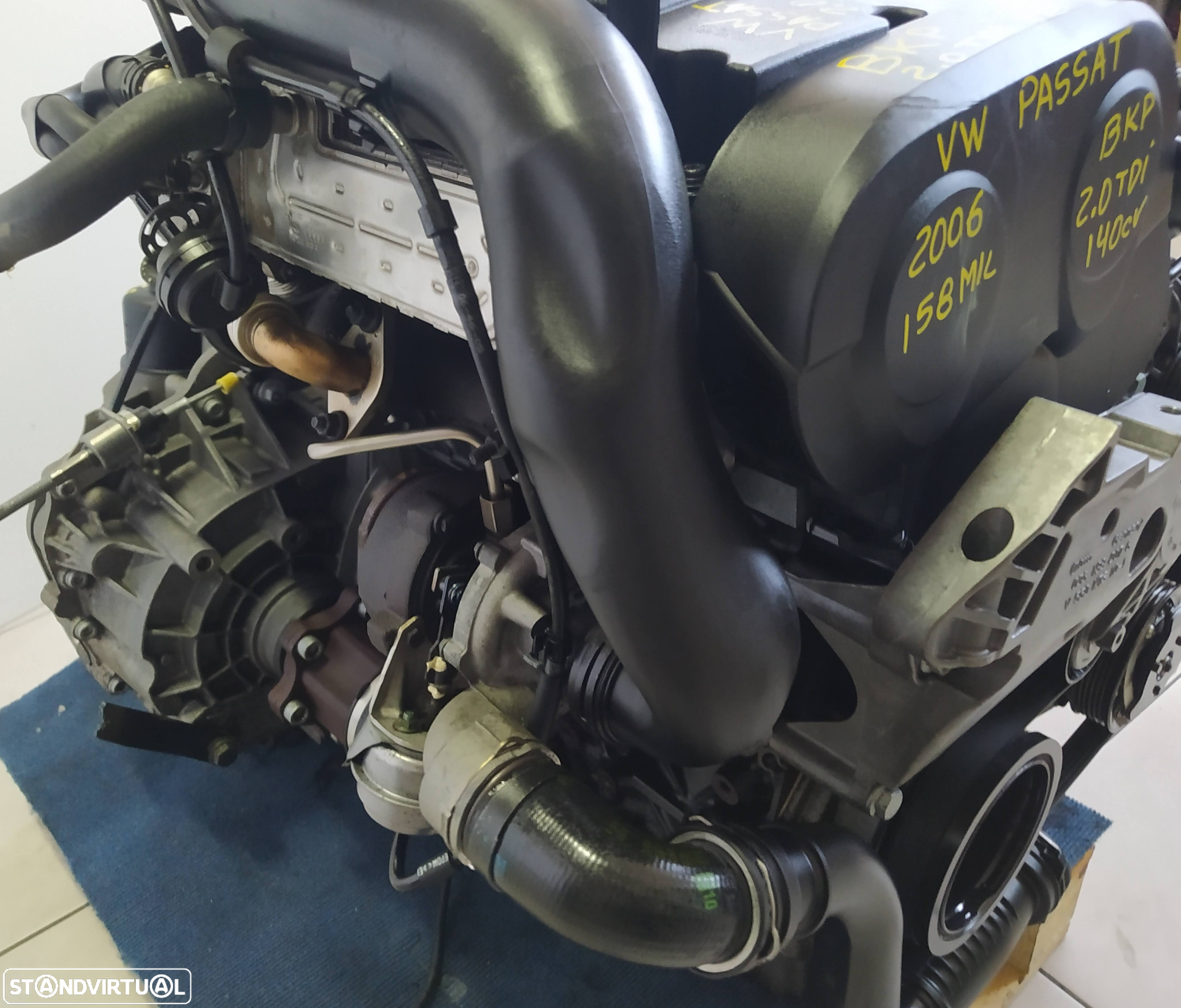 Motor vw passat 2.0TDI 140cv BKP caixa automatica DSG HXS - 8