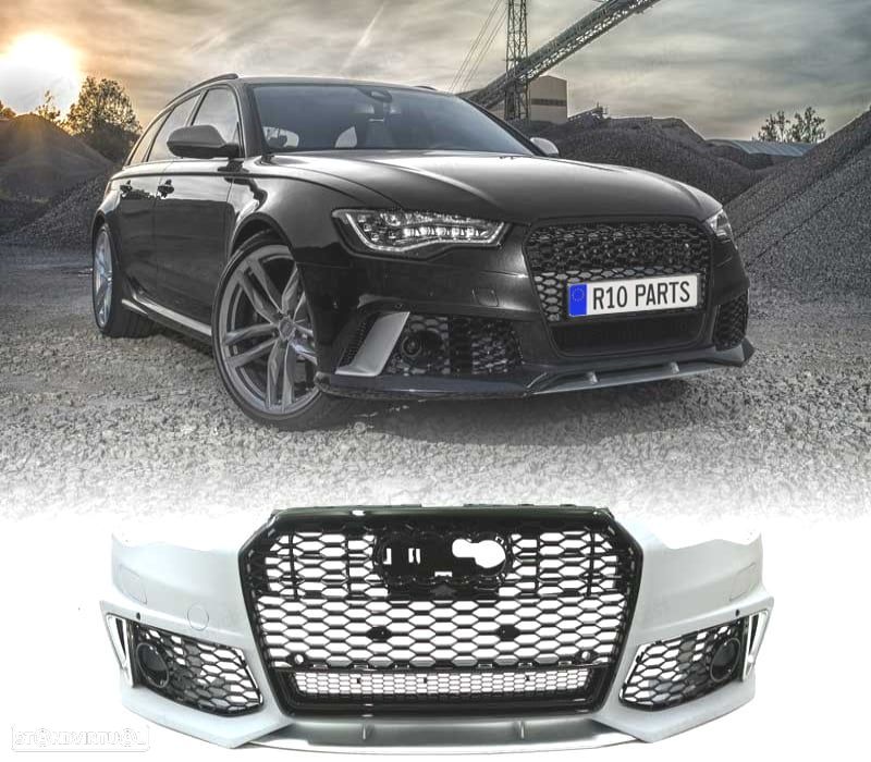 PARA CHOQUES FRONTAL AUDI A6 4G C7 14-18 LOOK RS6 - 1