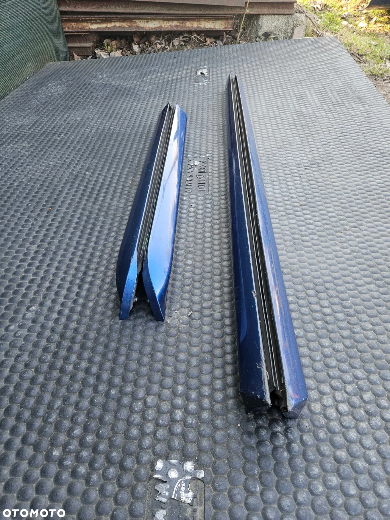 Listwa Listwy Drzwi S-Line Dolne Niebieskie Komplet Audi A4 B6 B7 Oryginalne - 36