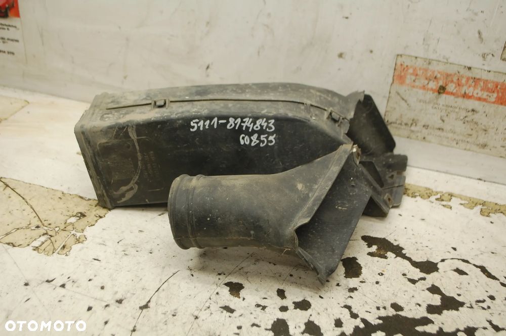KANAL WLOT POWIETRZA CHŁODNICY LEWY PRAWY 5111-8174843 BMW E39 3.0D 5111-8174844 - 2