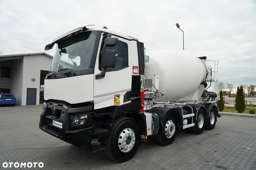 Renault C 430 / 8X4 / BETONOMIESZARKA / GRUSZKA 9 M3 / ALUFELGI / KAMERA / EURO 6 / - 3