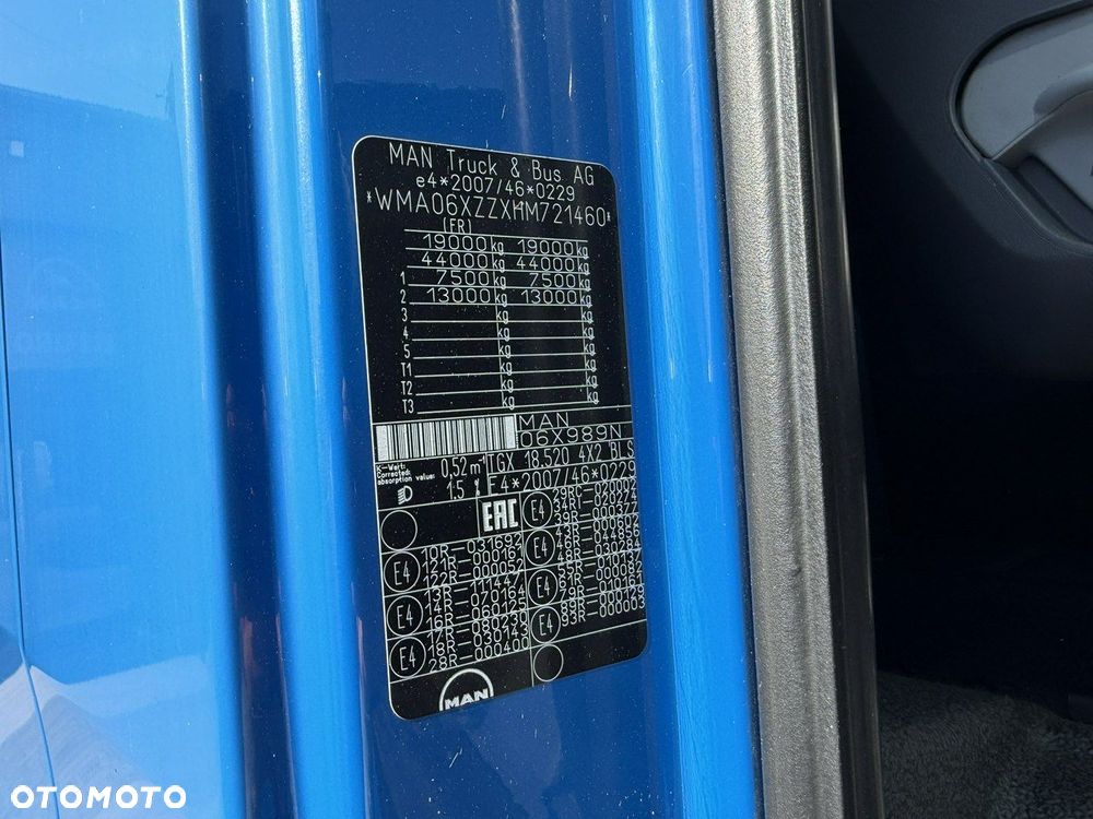 MAN man tgx 18.520 xxl retarder - 14