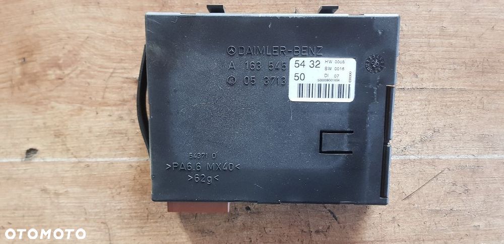 MERCEDES ML W163 MODUŁ KOMFORTU A1635455432 - 1