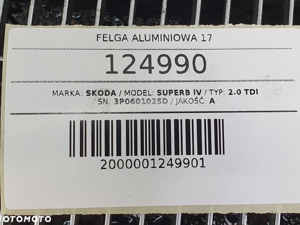 FELGA ALUMINIOWA 17 ET41 3P0601025D SKODA SUPERB IV 3P 2024 - 10