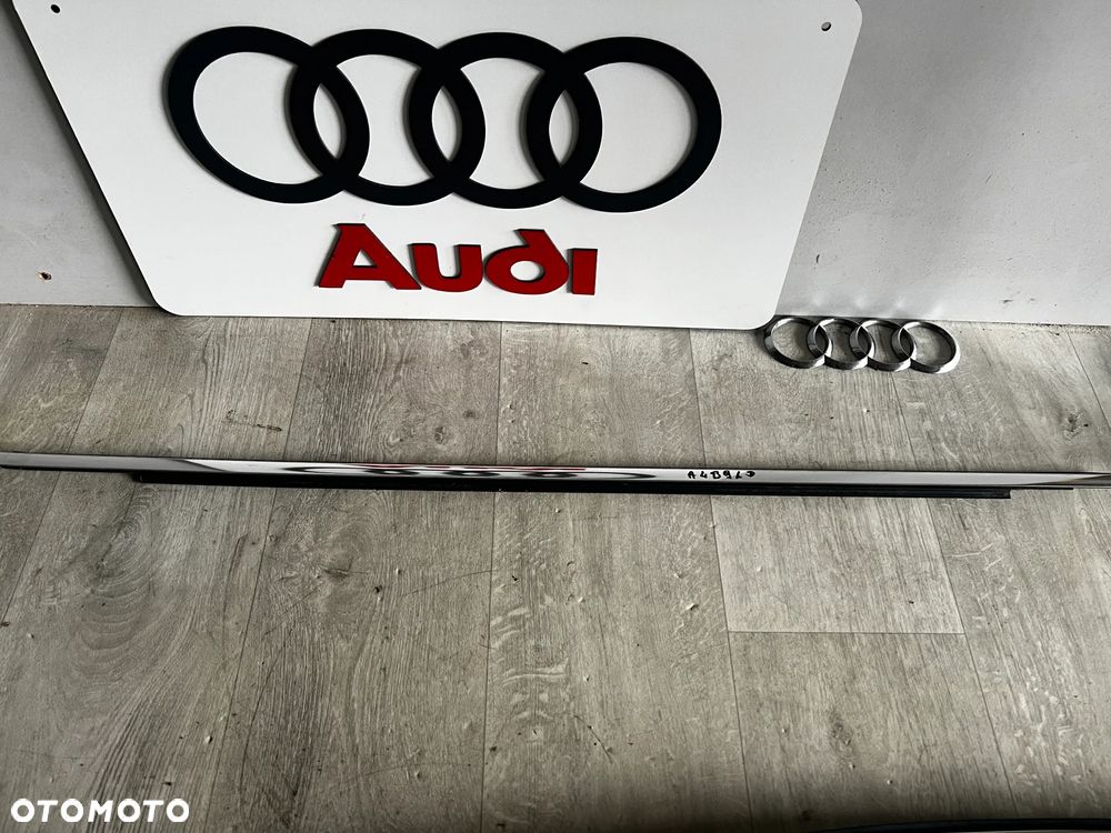 USZCZELKA GÓRNA DRZWI LEWY PRZÓD LISTWA ZGARNIAJĄCA LEWY PRZÓD AUDI A4 8W B9 CHROM 8W0837431 8W0853284/283 ŁADNA - 4