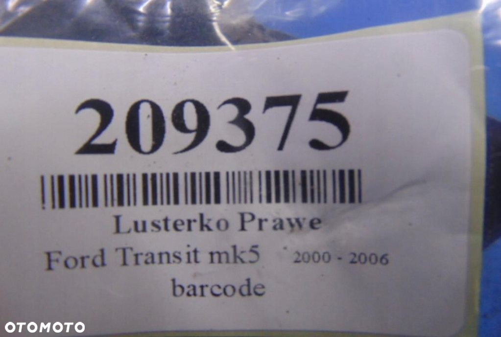 FORD TRANSIT MK5 LUSTERKO PRAWE - 10