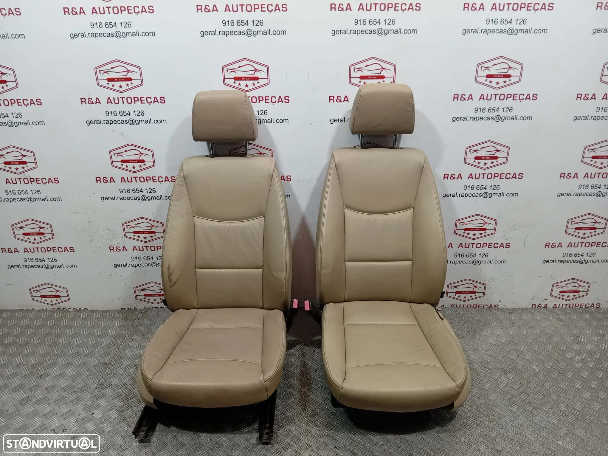 Conjunto de Bancos Bmw E90 em Pele Original - 7