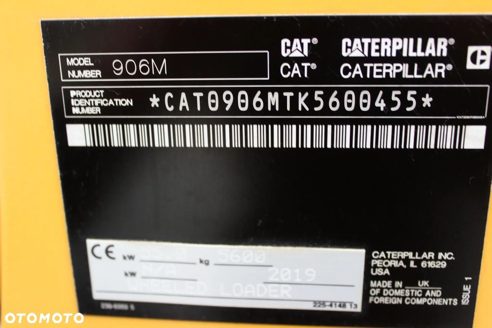Caterpillar 906M Łyżka/Widły/Sprowadzona/Full Serwis - 10