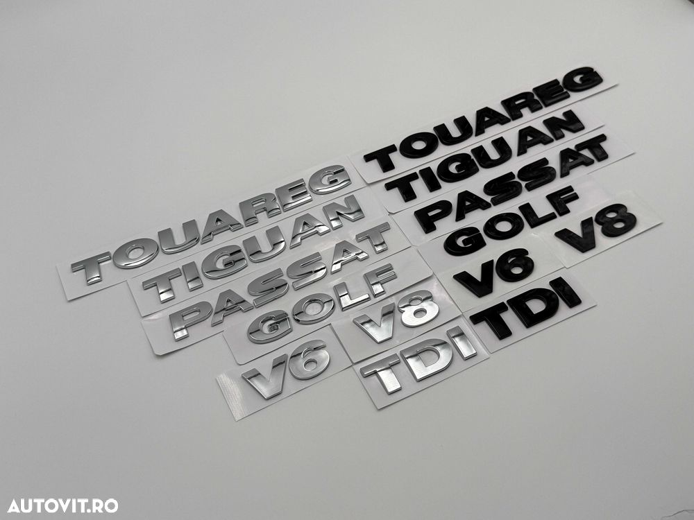 Embleme Compatigile Vw touareg/tiguan/passat/golf/v6/v8/tdi - 1