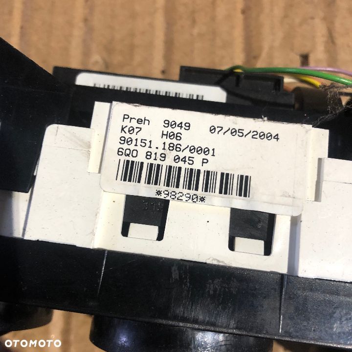 PANEL NAWIEWU VW POLO 9N 6q0819045p - 2