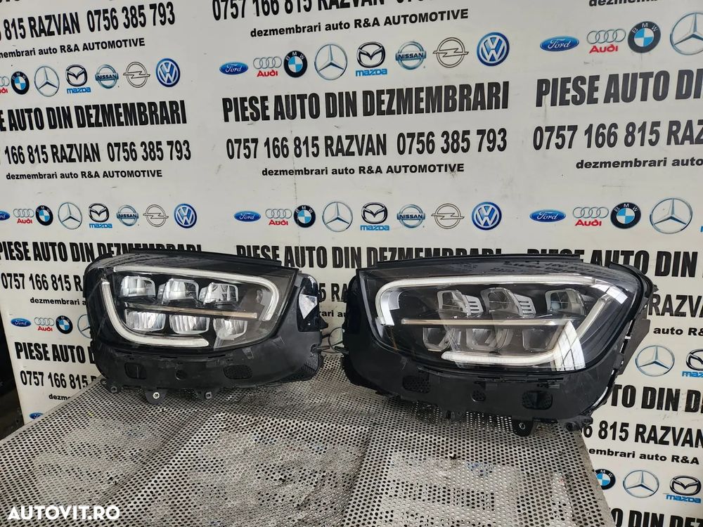 Faruri Far Stanga Dreapta Full Led Mercedes GLC W253 X253 Facelift Complete An 2019-2020-2021-2022 - 2