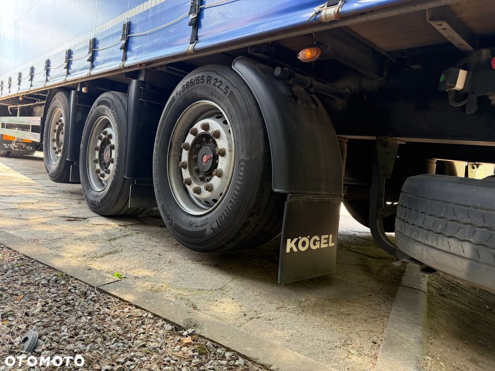 Kögel FIRANKA / 2x OŚ PODNOSZONA / 385/55 R 22.5 OPONY / OSIE SAF INTRAX / PIĘKNA PODŁOGA / 2x KOŁO ZAPASOWE / ŚLICZNE PLANDEKI / WYSOKOŚĆ 2.80 M / PRODUKCJA 2023 ROK !! - 11