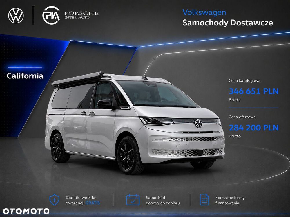 Volkswagen california Nowa California Beach silnik: 2,0 l TDI SCR 150 KM / skrzynia biegów: 7-biegowa DSG rozstaw osi: 3124 mm - 1