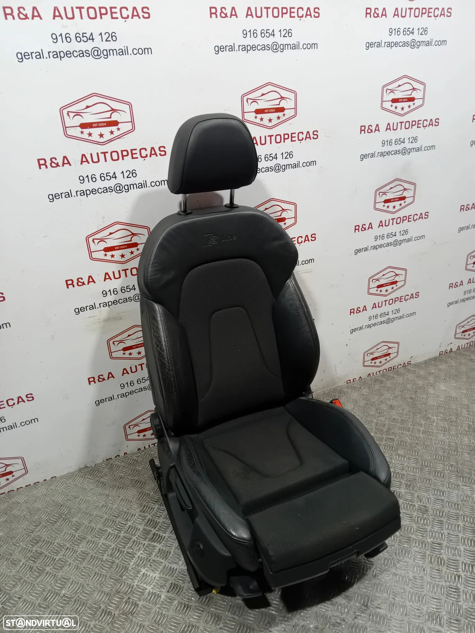 Conjunto de Bancos Audi A4 B8 Avant S Line Carrinha Pele e Tecido Originais - 16