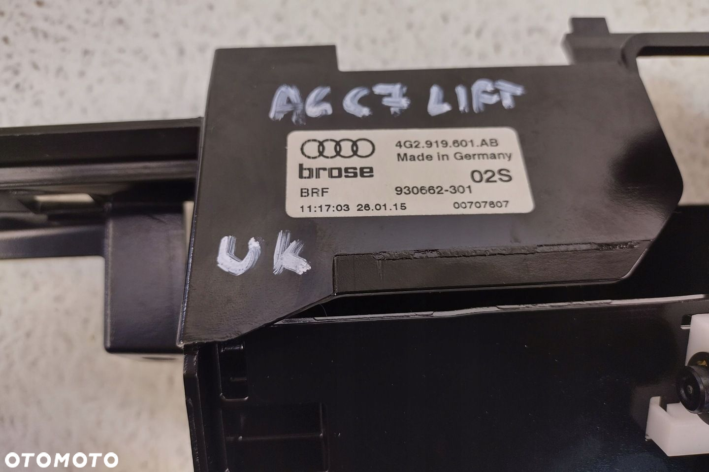 AUDI A6 S6 C7 4G LIFT 15-18 MECHANIZM WINDA WYŚWIETLACZA RADIA 4G2919601AB - 2