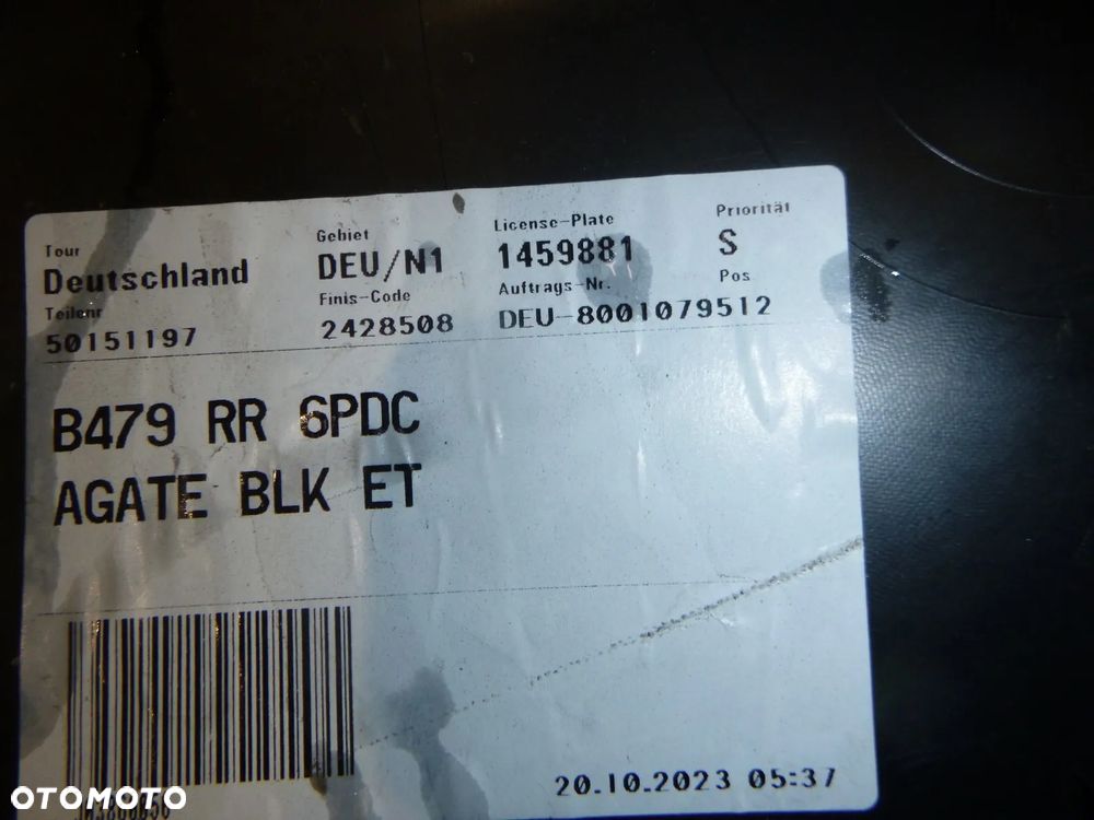 ford fiesta mk8 zderzak tył kolor czarny b479 agate blk et tylny nowy oryginał - 7