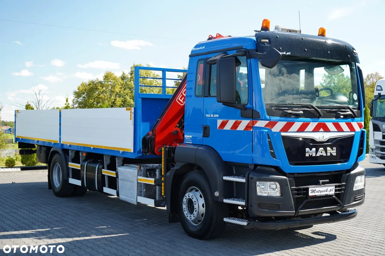 MAN TGS 18.320 / 4x2 / BURTOWY - 6,8 M + HDS FASSI F135 / wysów : 8 m / MOCNA PODŁOGA / STEROWANIE RADIOWE / ROTATOR / SPROWADZONY - 12