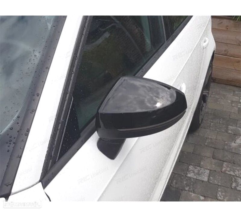 CARCAÇAS ESPELHO AUDI A3 S3 RS3 8V 13-19 PRETO BRILHANTE - 2