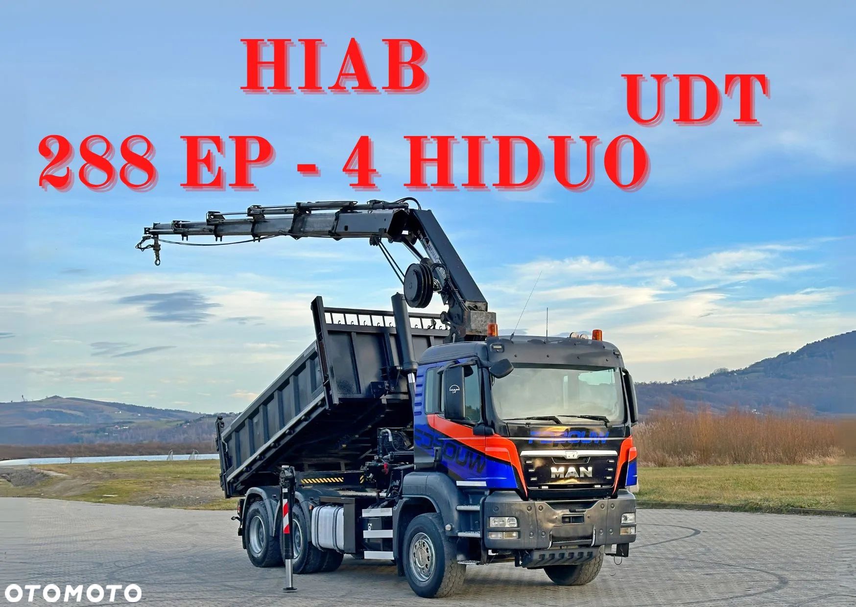 MAN TGS 33.480 * WYWROTKA 4,20 m * HIAB 288 EP - 4 HIDUO + PILOT / 6x4 - 1