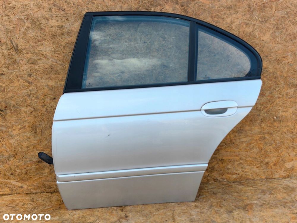 Drzwi BMW E39 LEWY TYŁ lewe tylne SEDAN kompletne titansilber - 7